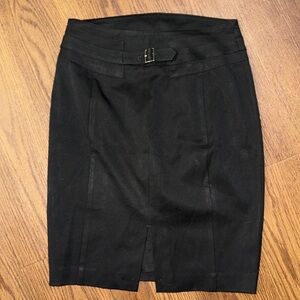 Express Skirt Women's Size 0 Side Zip Gray Pencil Fully Lined Stretch